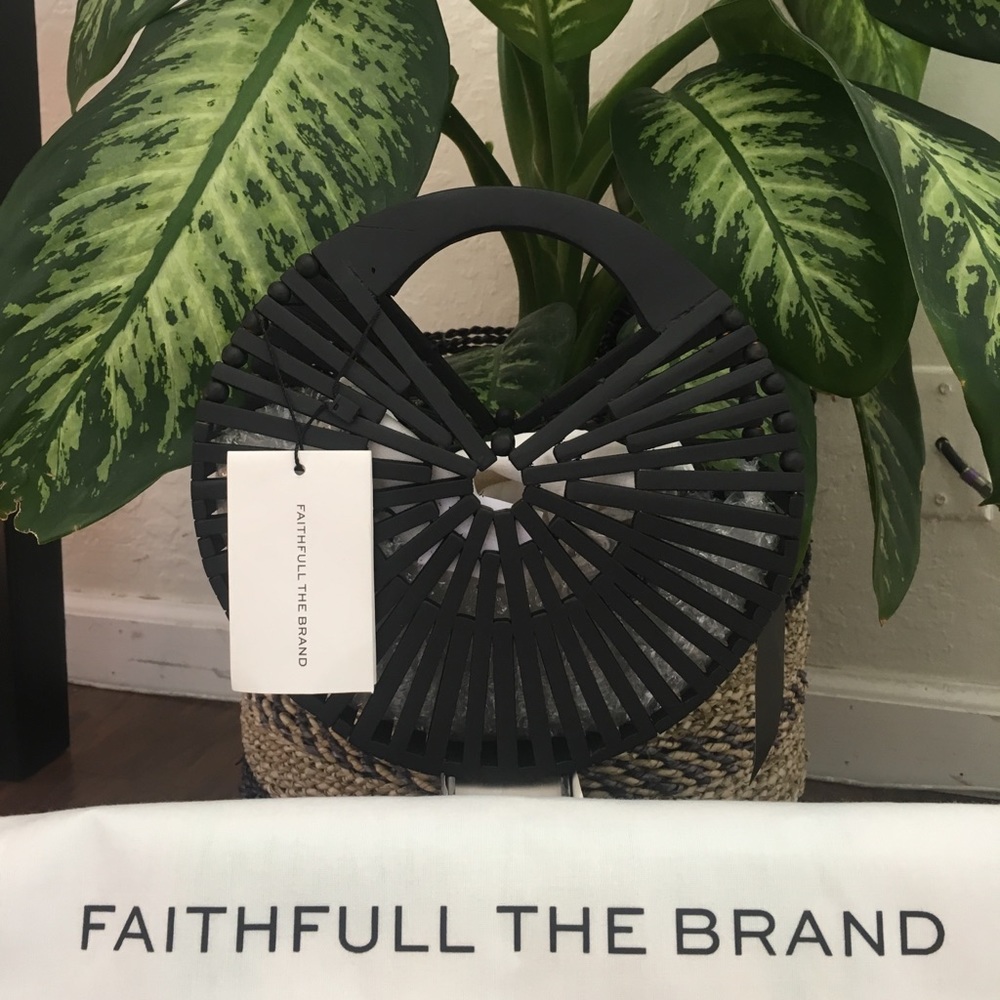 Faithfull the Brand Astrid Bamboo Bag NWT - Picture 8 of 8